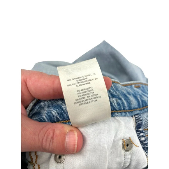 Aritzia Denim Forum The Arlo High Rise Straight Jeans Light Wash Blue Size 25 - Picture 12 of 12